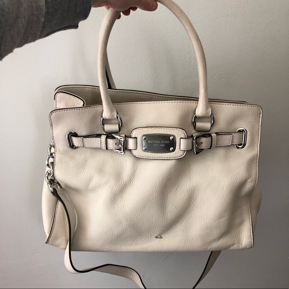 Cream leather Michael Kors bag